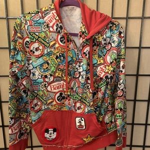 Disney zip up hoodie collage